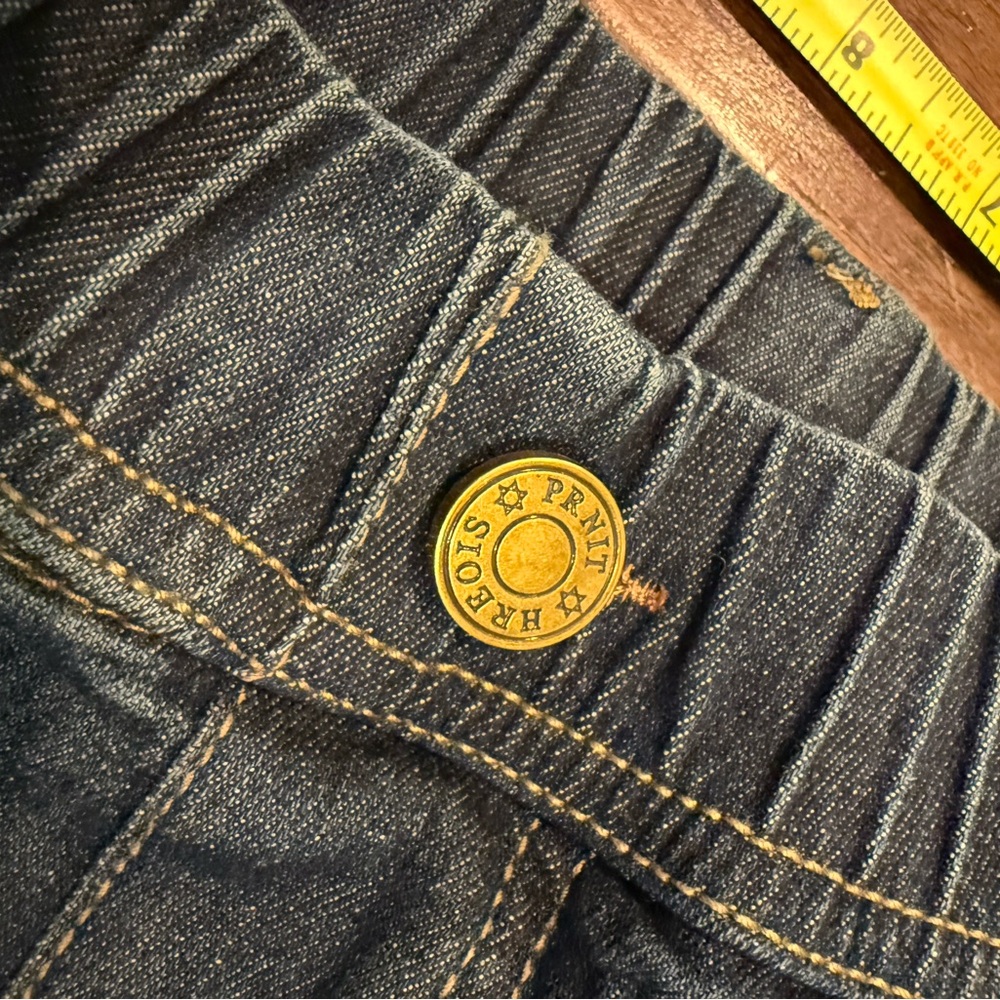 “Sweatpant Jeans” Womens Size Large Pull On Elastic Waist Wide Leg Jean